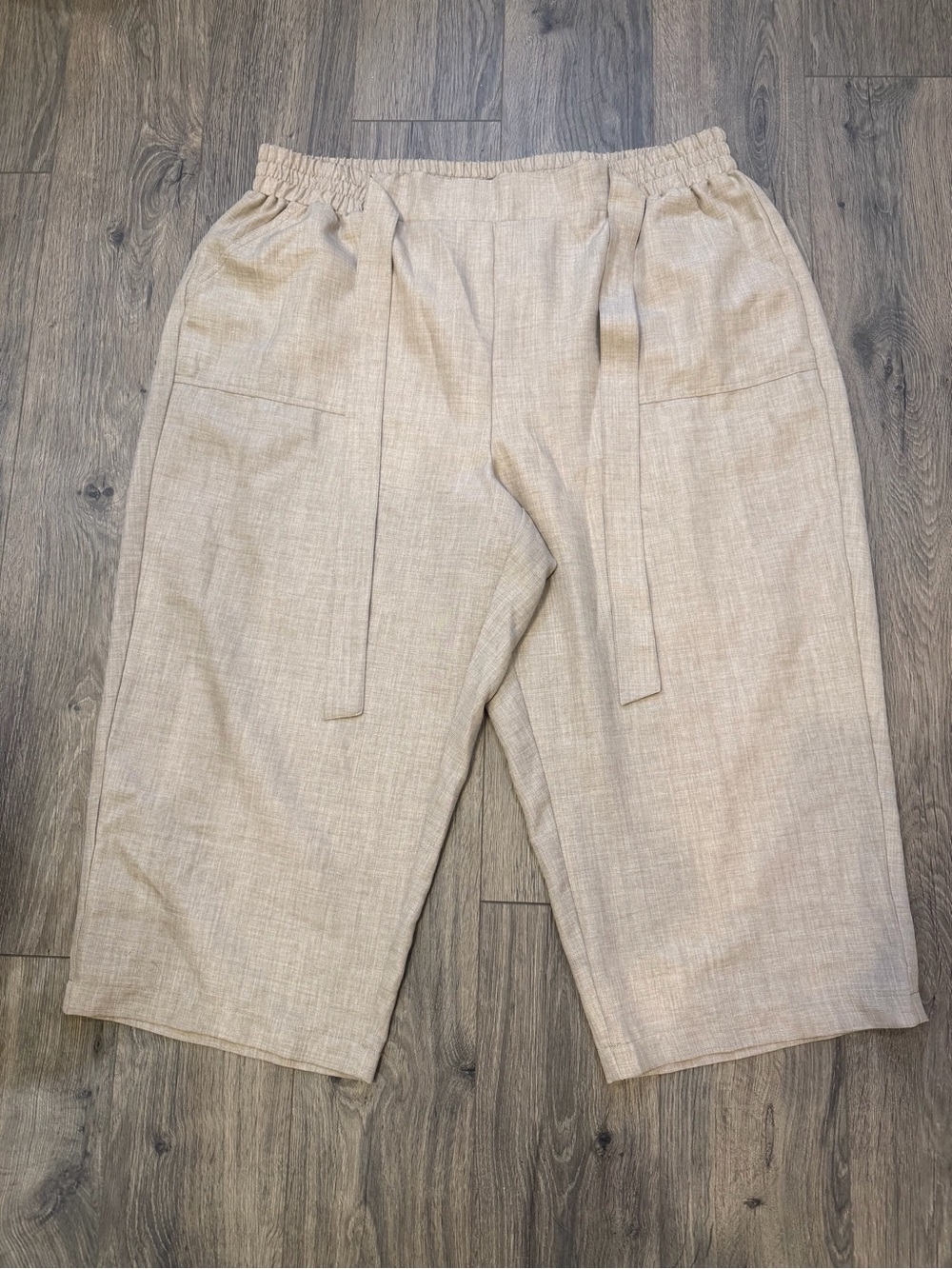 Soho Women's Relaxed Drawstring Trousers - Light Beige